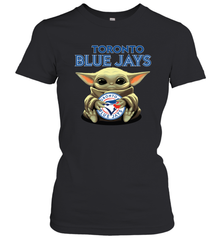 Baby Yoda Hugs The Toronto Blue Jays Shirts Women's T-Shirt - PrimaryTee