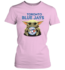 Baby Yoda Hugs The Toronto Blue Jays Shirts Women's T-Shirt - PrimaryTee