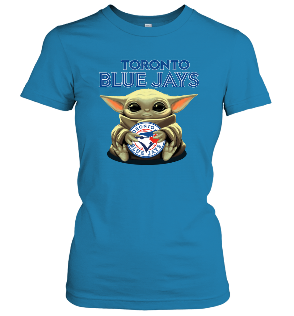 Baby Yoda Hugs The Toronto Blue Jays Shirts Women's T-Shirt