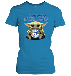 Baby Yoda Hugs The Toronto Blue Jays Shirts Women's T-Shirt - PrimaryTee