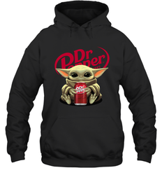 Baby Yoda Hugs Dr Pepper Can Star Wars Shirts Hoodie - PrimaryTee