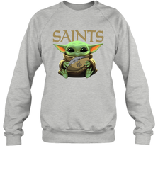 Baby Yoda Loves The New Orleans Saints Star Wars NFL Shirts Sweatshirt - PrimaryTee
