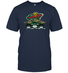 Minnesota Wild Star Wars Logo Baby Yoda Men's T-Shirt - PrimaryTee