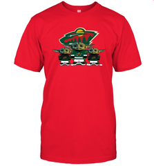 Minnesota Wild Star Wars Logo Baby Yoda Men's T-Shirt - PrimaryTee