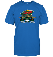 Minnesota Wild Star Wars Logo Baby Yoda Men's T-Shirt - PrimaryTee