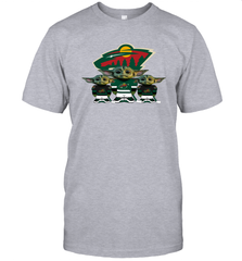 Minnesota Wild Star Wars Logo Baby Yoda Men's T-Shirt - PrimaryTee