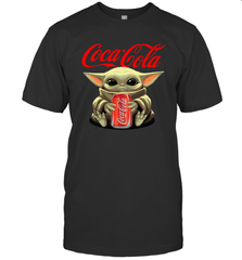 Baby Yoda Hugs Coca Cola Can Star Wars Shirts Men's T-Shirt - PrimaryTee