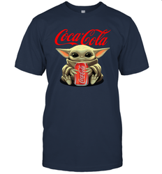 Baby Yoda Hugs Coca Cola Can Star Wars Shirts Men's T-Shirt - PrimaryTee