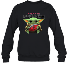 Baby Yoda Loves The Atlanta Falcons Star Wars NFL Shirts Sweatshirt - PrimaryTee