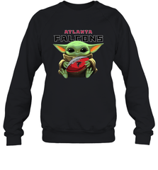 Baby Yoda Loves The Atlanta Falcons Star Wars NFL Shirts Sweatshirt - PrimaryTee