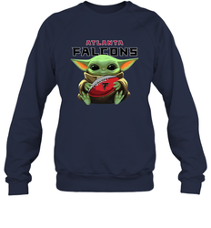 Baby Yoda Loves The Atlanta Falcons Star Wars NFL Shirts Sweatshirt - PrimaryTee