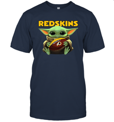 Baby Yoda Loves The Washington Redskins Star Wars NFL Shirts Men's T-Shirt - PrimaryTee