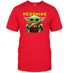 Baby Yoda Loves The Washington Redskins Star Wars NFL Shirts Men's T-Shirt - PrimaryTee