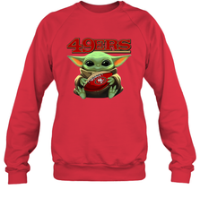 Baby Yoda Loves The San Francisco 49ers Star Wars NFL Shirts Sweatshirt - PrimaryTee