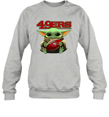 Baby Yoda Loves The San Francisco 49ers Star Wars NFL Shirts Sweatshirt - PrimaryTee