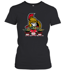 Ottawa Senators Star Wars Logo Baby Yoda Women's T-Shirt - PrimaryTee