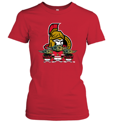 Ottawa Senators Star Wars Logo Baby Yoda Women's T-Shirt - PrimaryTee