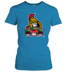 Ottawa Senators Star Wars Logo Baby Yoda Women's T-Shirt - PrimaryTee