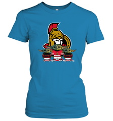 Ottawa Senators Star Wars Logo Baby Yoda Women's T-Shirt - PrimaryTee
