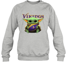 Baby Yoda Loves The Minnesota Vikings Star Wars NFL Shirts Sweatshirt - PrimaryTee