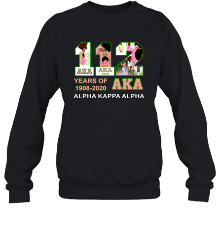112 Years of Aka Alpha Kappa Alpha 1908 2020 Shirt Sweatshirt - PrimaryTee