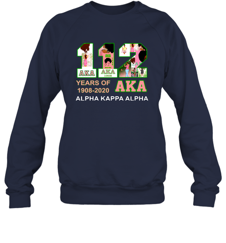 112 Years of Aka Alpha Kappa Alpha 1908 2020 Shirt Sweatshirt - PrimaryTee