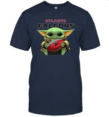 Baby Yoda Loves The Atlanta Falcons Star Wars NFL Shirts Men's T-Shirt - PrimaryTee