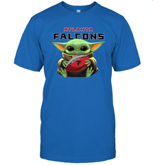 Baby Yoda Loves The Atlanta Falcons Star Wars NFL Shirts Men's T-Shirt - PrimaryTee