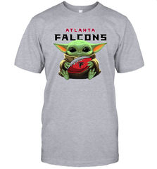 Baby Yoda Loves The Atlanta Falcons Star Wars NFL Shirts Men's T-Shirt - PrimaryTee