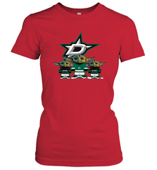 Dallas Stars Star Wars Logo Baby Yoda Women's T-Shirt - PrimaryTee