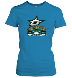 Dallas Stars Star Wars Logo Baby Yoda Women's T-Shirt - PrimaryTee