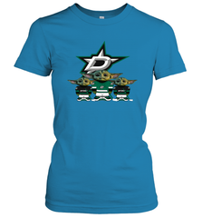 Dallas Stars Star Wars Logo Baby Yoda Women's T-Shirt - PrimaryTee