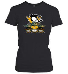 Pittsburgh Penguins Star Wars Logo Baby Yoda Women's T-Shirt - PrimaryTee