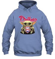 Baby Yoda Hugs The Philadelphia Phillies Shirts Hoodie - PrimaryTee