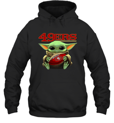 Baby Yoda Loves The San Francisco 49ers Star Wars NFL Shirts Hoodie - PrimaryTee
