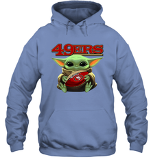 Baby Yoda Loves The San Francisco 49ers Star Wars NFL Shirts Hoodie - PrimaryTee