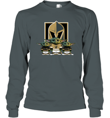 Vegas Golden Knights Star Wars Logo Baby Yoda Long Sleeve T-Shirt - PrimaryTee