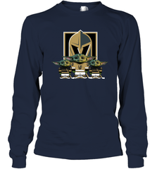 Vegas Golden Knights Star Wars Logo Baby Yoda Long Sleeve T-Shirt - PrimaryTee