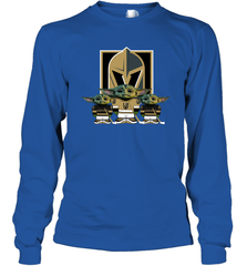 Vegas Golden Knights Star Wars Logo Baby Yoda Long Sleeve T-Shirt - PrimaryTee