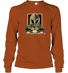 Vegas Golden Knights Star Wars Logo Baby Yoda Long Sleeve T-Shirt - PrimaryTee