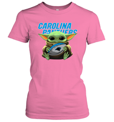 Baby Yoda Loves The Carolina Panthers Star Wars NFL Shirts Women's T-Shirt - PrimaryTee