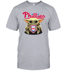 Baby Yoda Hugs The Philadelphia Phillies Shirts Men's T-Shirt - PrimaryTee