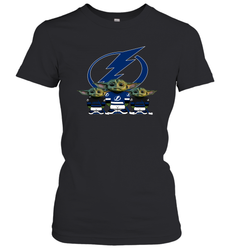 Tampa Bay Lightning Star Wars Logo Baby Yoda Women's T-Shirt - PrimaryTee