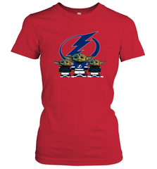 Tampa Bay Lightning Star Wars Logo Baby Yoda Women's T-Shirt - PrimaryTee