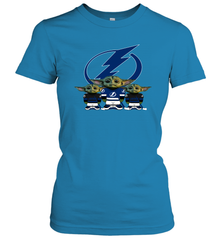 Tampa Bay Lightning Star Wars Logo Baby Yoda Women's T-Shirt - PrimaryTee