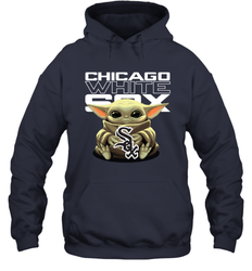 Baby Yoda Hugs The Chicago White Sox Shirts Hoodie - PrimaryTee