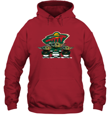 Minnesota Wild Star Wars Logo Baby Yoda Hoodie - PrimaryTee