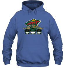 Minnesota Wild Star Wars Logo Baby Yoda Hoodie - PrimaryTee