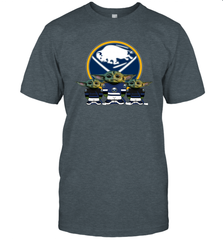 Buffalo Sabres Star Wars Logo Baby Yoda Men's T-Shirt - PrimaryTee