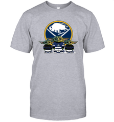 Buffalo Sabres Star Wars Logo Baby Yoda Men's T-Shirt - PrimaryTee